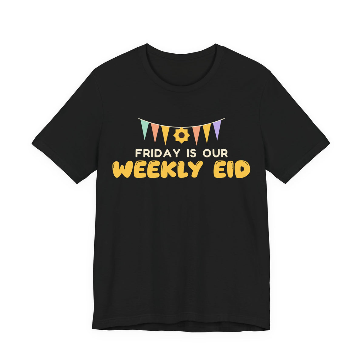 Friday Is Our Weekly Eid Unisex T-Shirt in Black – AdabStars