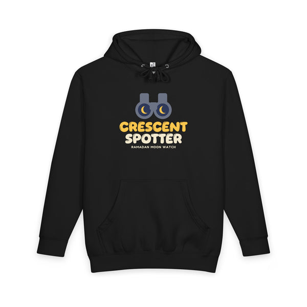 Crescent Spotter Ramadan Heavyweight Premium Heavyweight Hoodie in Black – AdabStars