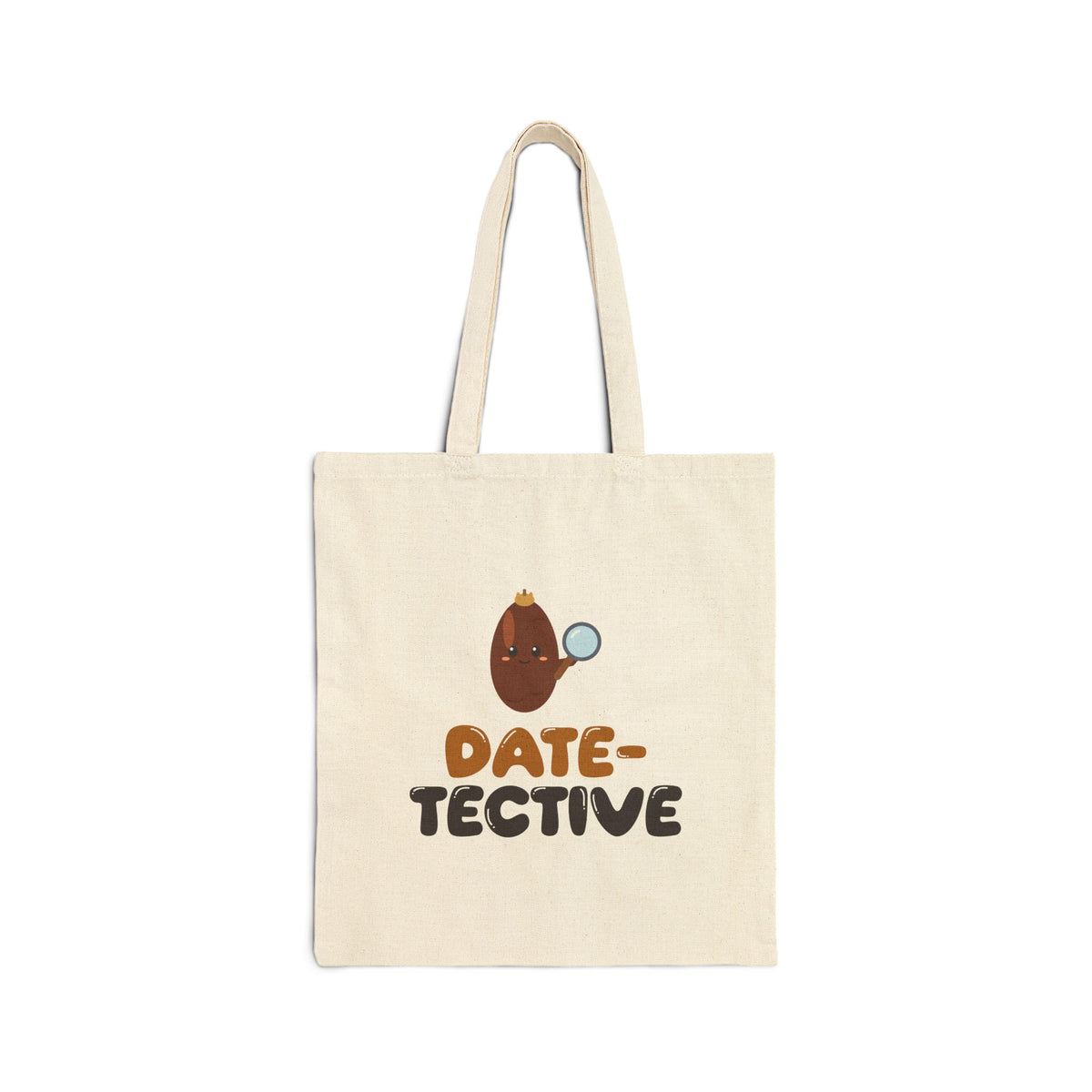 Date Tective Canvas Tote Bag in Natural, double-sided print – AdabStars