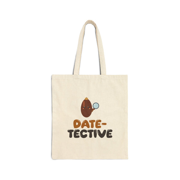 Date Tective Canvas Tote Bag in Natural, double-sided print – AdabStars