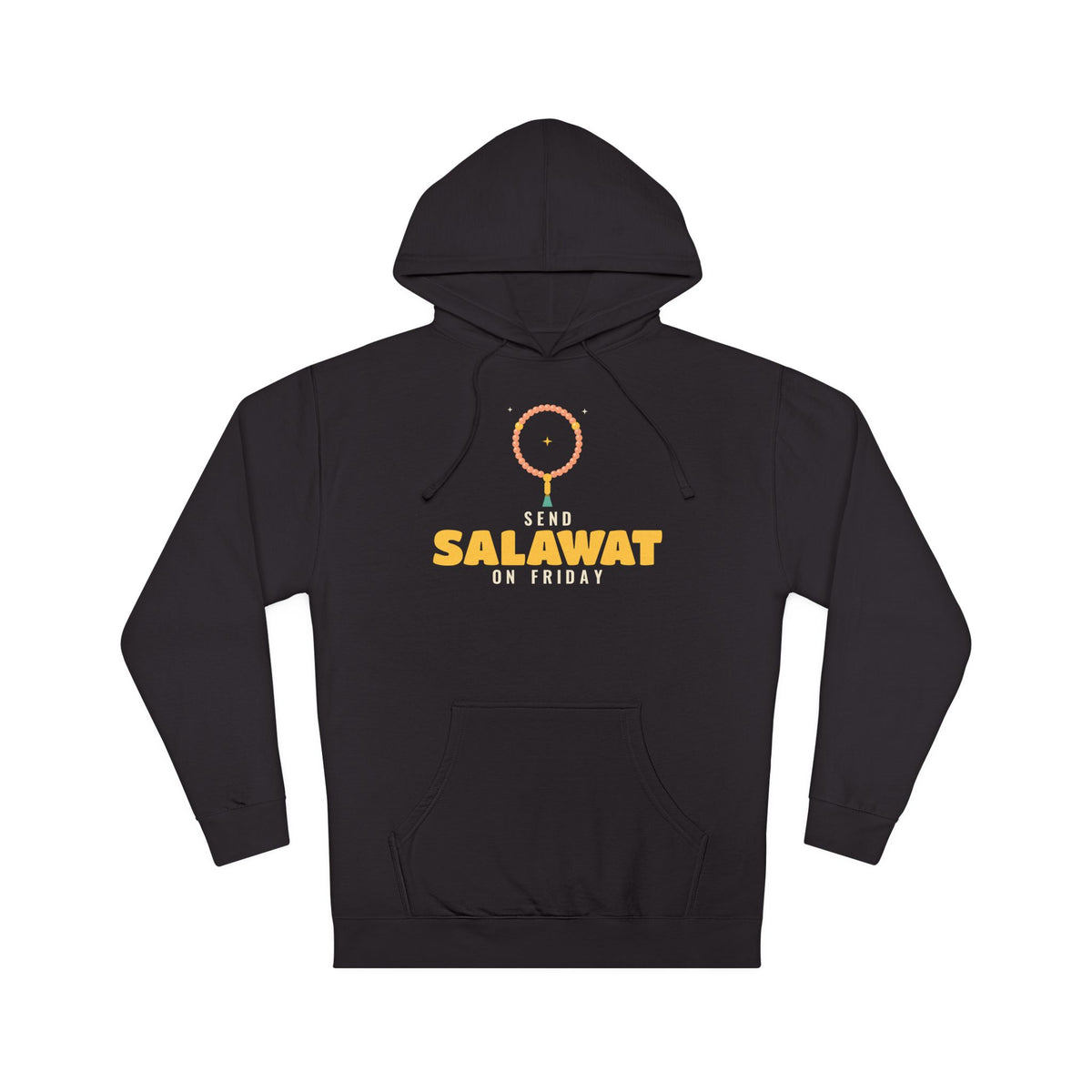 Send Salawat on Friday Islamic Hoodie in Black – AdabStars