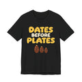 Dates Before Plates Ramadan Shirt | Ramadan Iftar Kids Family Food Pun | AdabStars Islamic Apparel