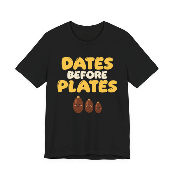Dates Before Plates Ramadan Shirt | Ramadan Iftar Kids Family Food Pun | AdabStars Islamic Apparel