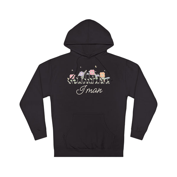 Iman Meadow Flowers Islamic Hoodie in Black – AdabStars