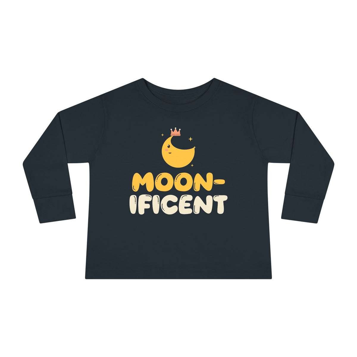 Moon-Ificent Ramadan Toddler Toddler Long Sleeve Shirt in Black – AdabStars