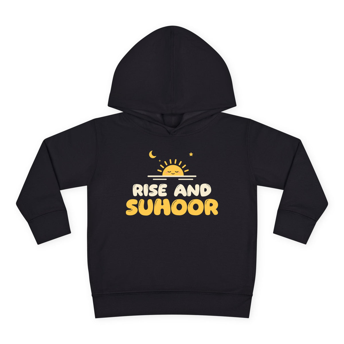Rise And Suhoor Toddler Hoodie in Black – AdabStars