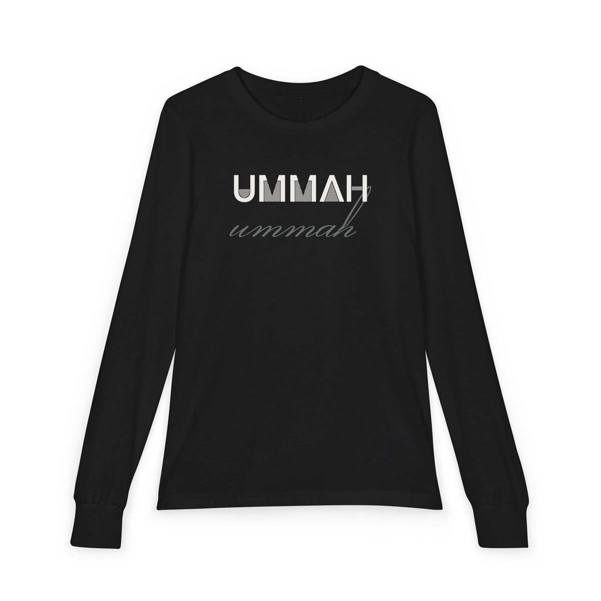Ummah Islamic Kids Kids Long Sleeve Shirt in Black – AdabStars