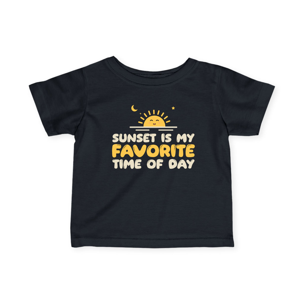 Sunset Is My Favorite Time Of Day Ramadan Baby T-Shirt in Black – AdabStars
