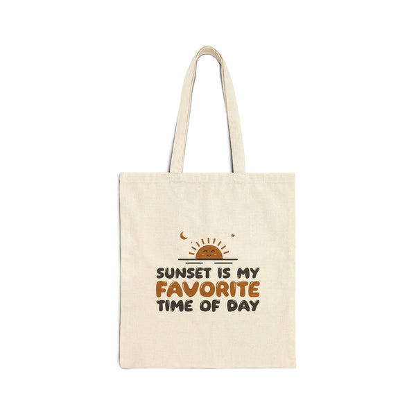 Sunset Is My Favorite Time Of Day Ramadan Double-Sided Tote Bag | Ramadan Sunset Is My Favorite Time Of Day Iftar Funny | AdabStars Islamic Gifts