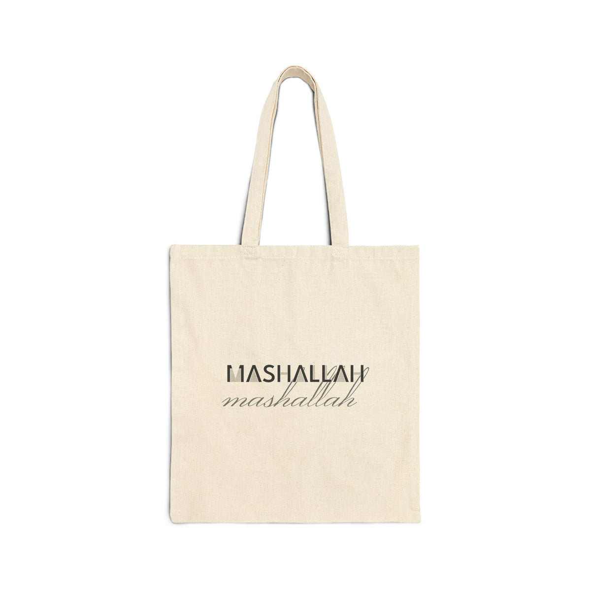 Mashallah Canvas Tote Bag in Natural, double-sided print – AdabStars