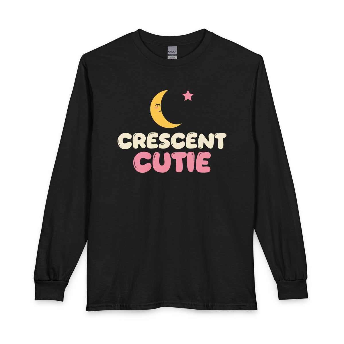 Crescent Cutie Ramadan Long Sleeve Shirt in Black – AdabStars