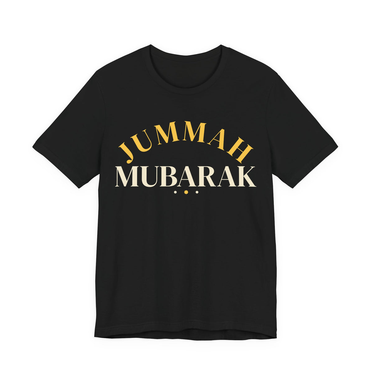 Jummah Mubarak Arch Islamic Unisex T-Shirt in Black – AdabStars