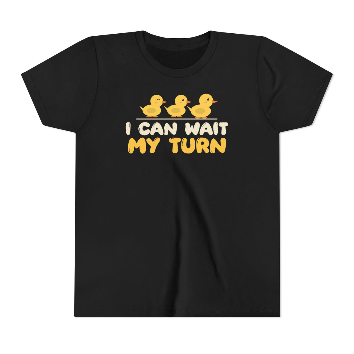 Wait My Turn Ramadan Kids Tee | Adab Kids I Can Wait My Turn Patience Ducklings In a Row | AdabStars Islamic Kids Apparel