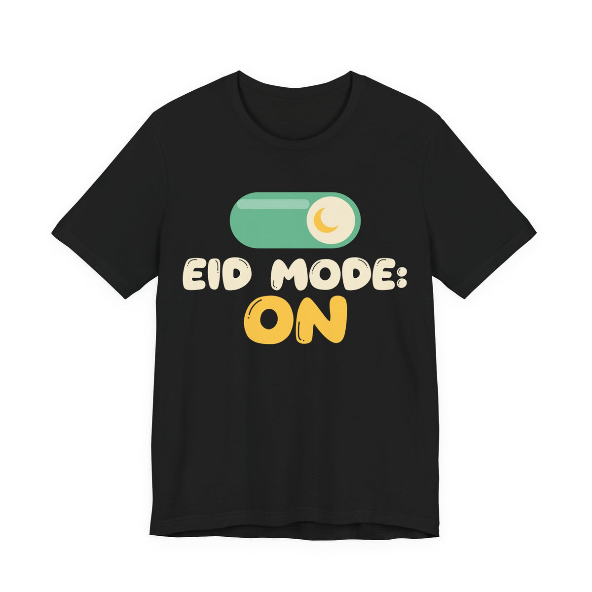 Eid Mode: On Shirt | Mode On Kids Muslim Al Fitr Holiday Toggle Switch Moon | AdabStars Islamic Kids Apparel