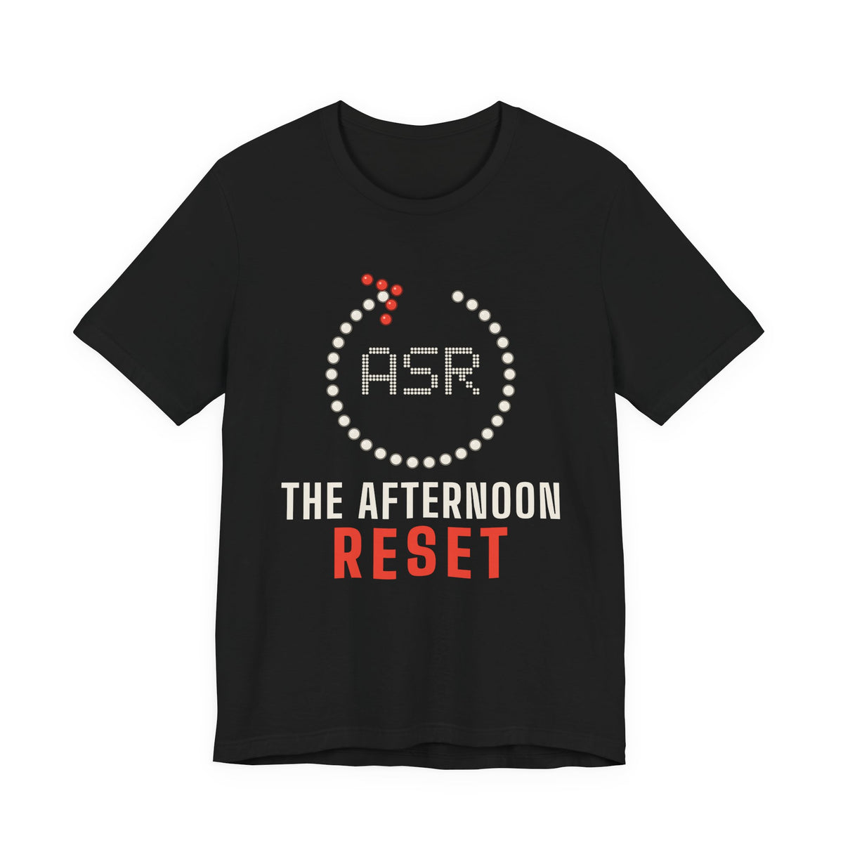 Asr: The Afternoon Reset Islamic Unisex T-Shirt in Black – AdabStars