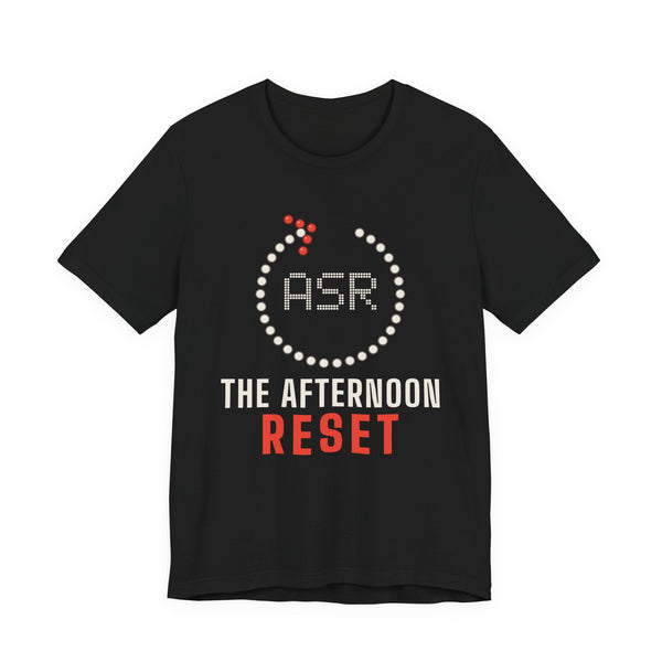 Asr: The Afternoon Reset Islamic Unisex T-Shirt in Black – AdabStars