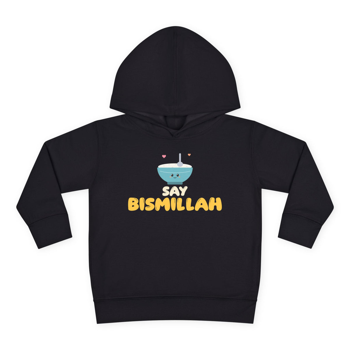 Say Bismillah Islamic Toddler Hoodie in Black – AdabStars