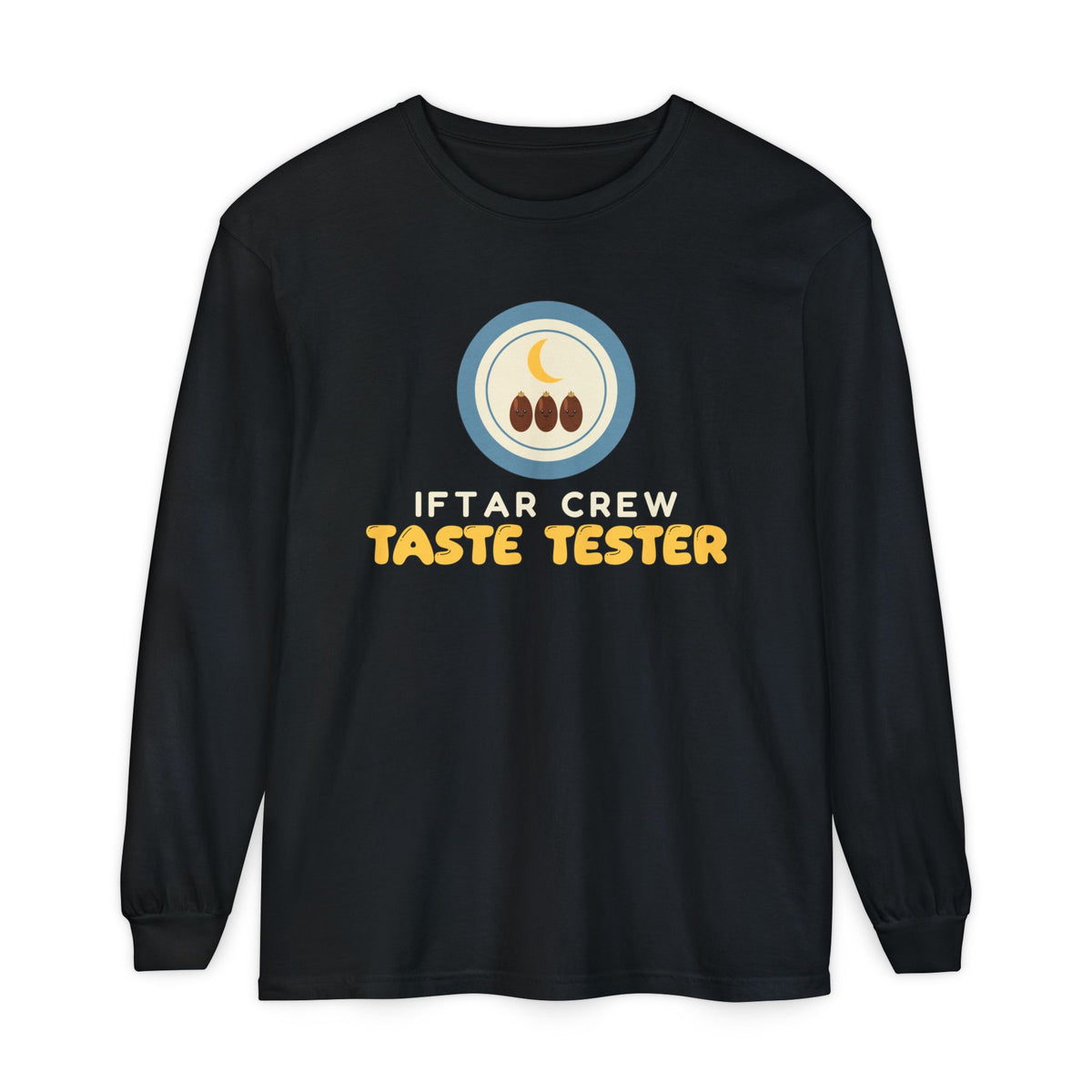 Iftar Crew: Taste Tester Long Sleeve Shirt | Crew Taste Tester Ramadan Kids Family Foodie | AdabStars Islamic Kids Apparel