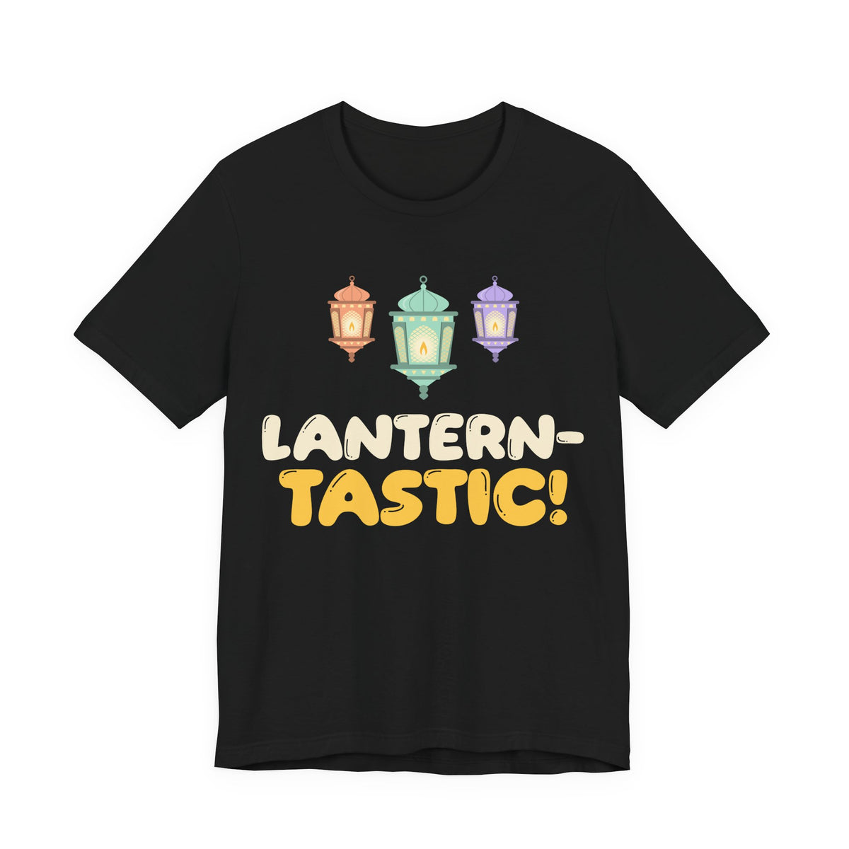 Lantern-Tastic! Ramadan Shirt | Tastic Ramadan Kids Three Lanterns Fanoos Pun Cute | AdabStars Islamic Kids Apparel