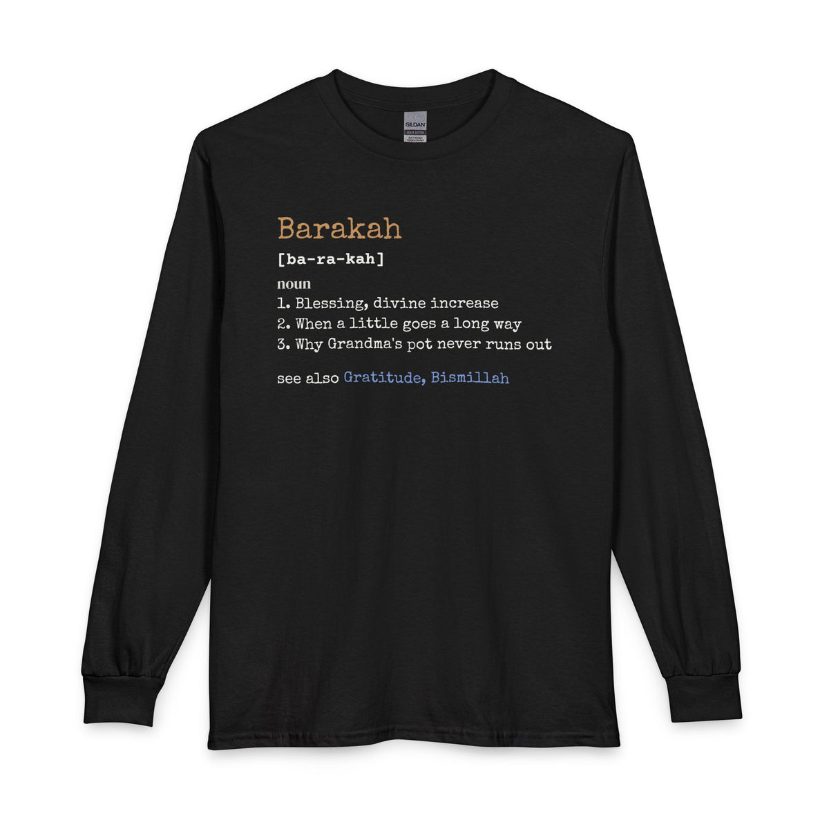 Barakah Definition Islamic Long Sleeve Shirt in Black – AdabStars