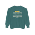 Be Like Ayyub (AS) Sweatshirt | Prophet Ayyub (Job) Patience Story, Qur'an 38:41-44 on the Back | AdabStars