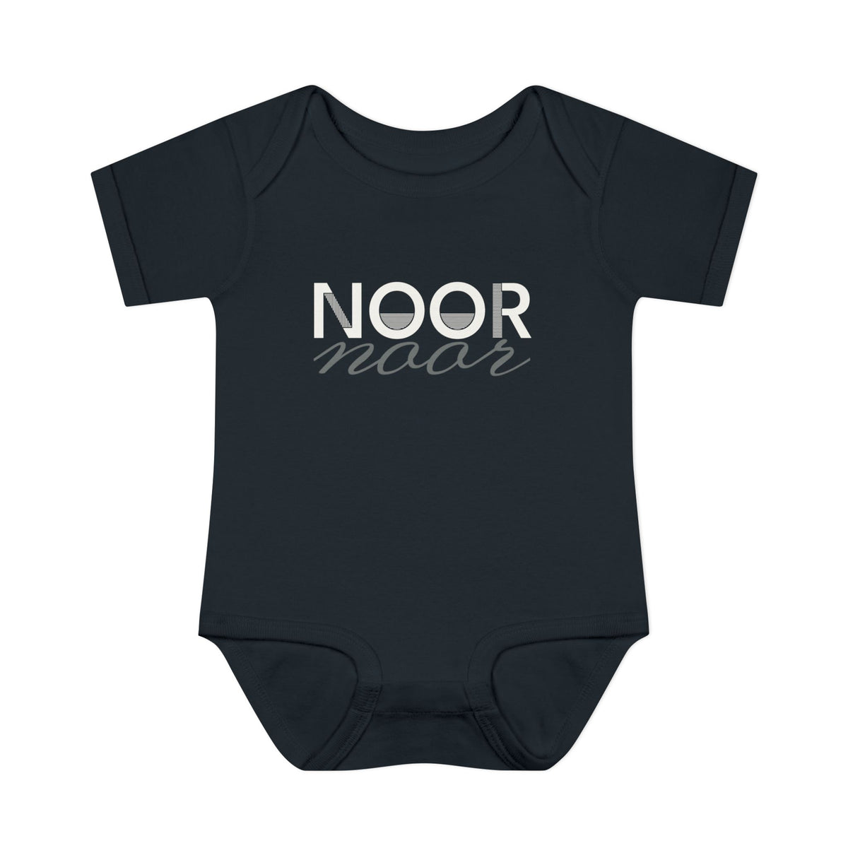 Noor Islamic Baby Bodysuit in Black – AdabStars