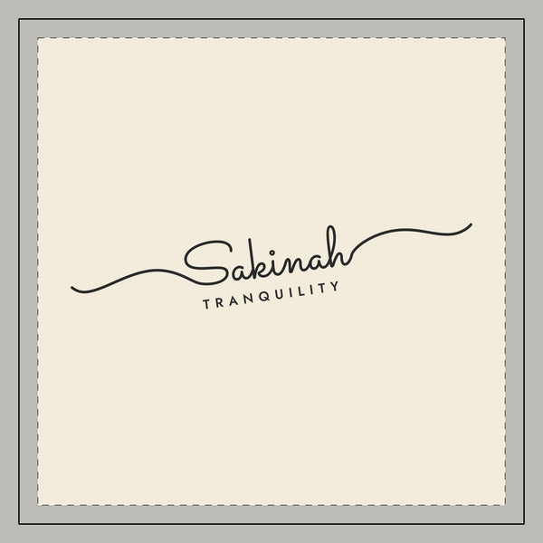 Sakinah Fine Line Script Islamic Throw Pillow, printed on both sides – AdabStars