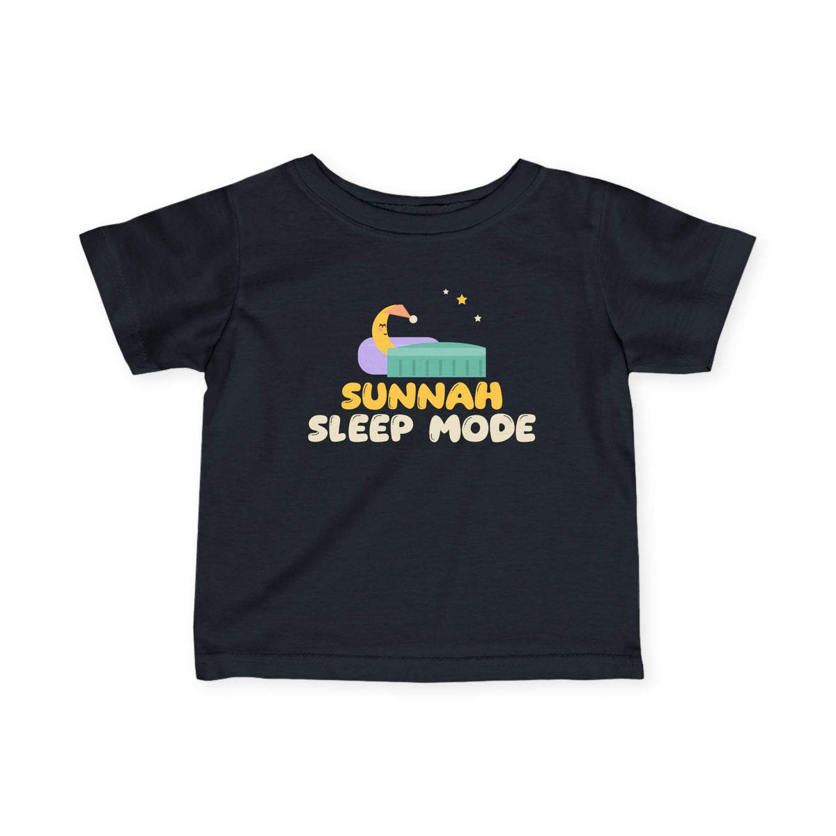 Sunnah Sleep Mode Islamic Baby T-Shirt in Black – AdabStars