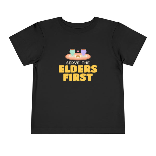 Elders First Toddler T-Shirt in Black – AdabStars