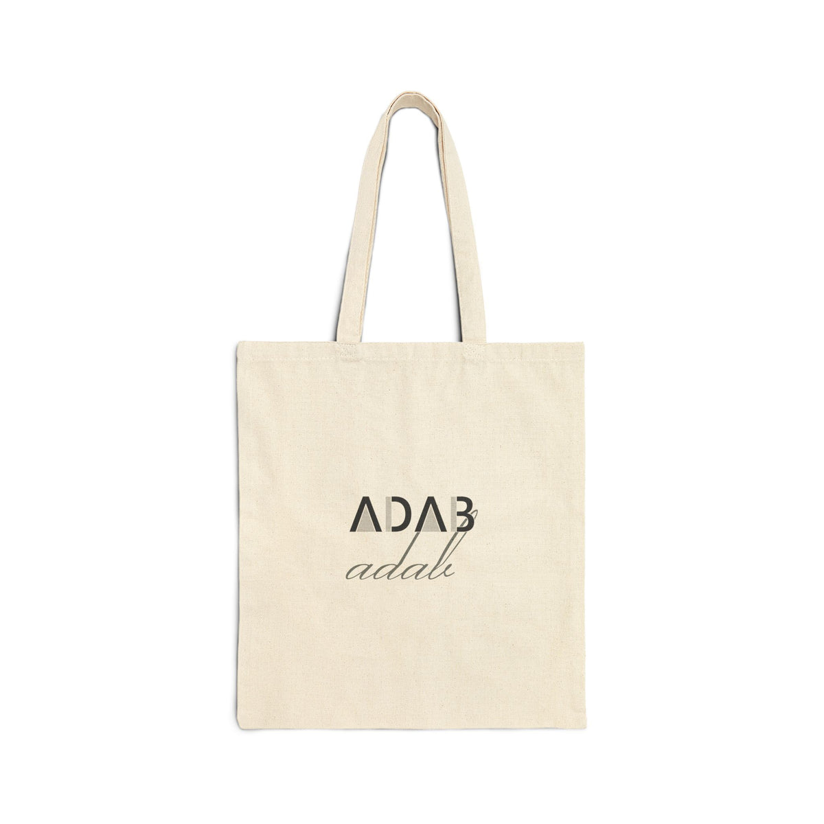 Adab Canvas Tote Bag in Natural, double-sided print – AdabStars