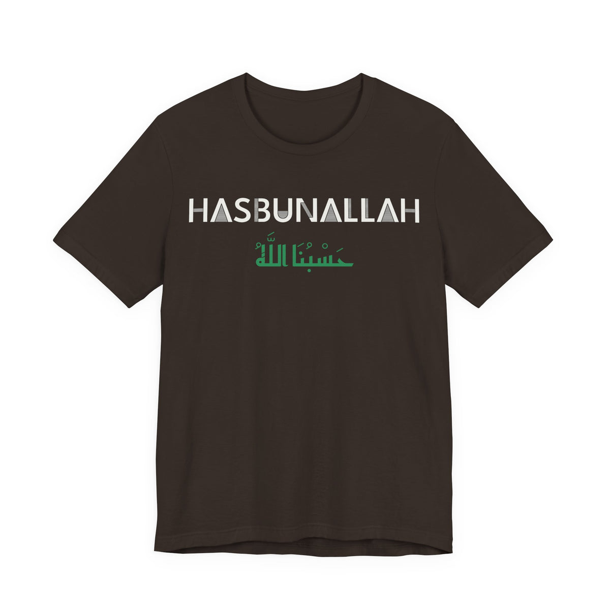 Hasbunallah Dual Language Islamic Shirt | Muslim Arabic God Is Enough for Us Dual Language | AdabStars Islamic Apparel