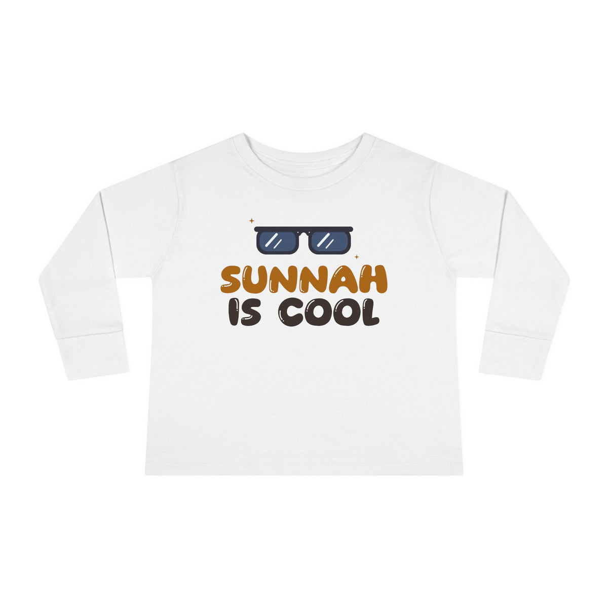 Sunnah Is Cool Islamic Toddler Toddler Long Sleeve Shirt in White – AdabStars