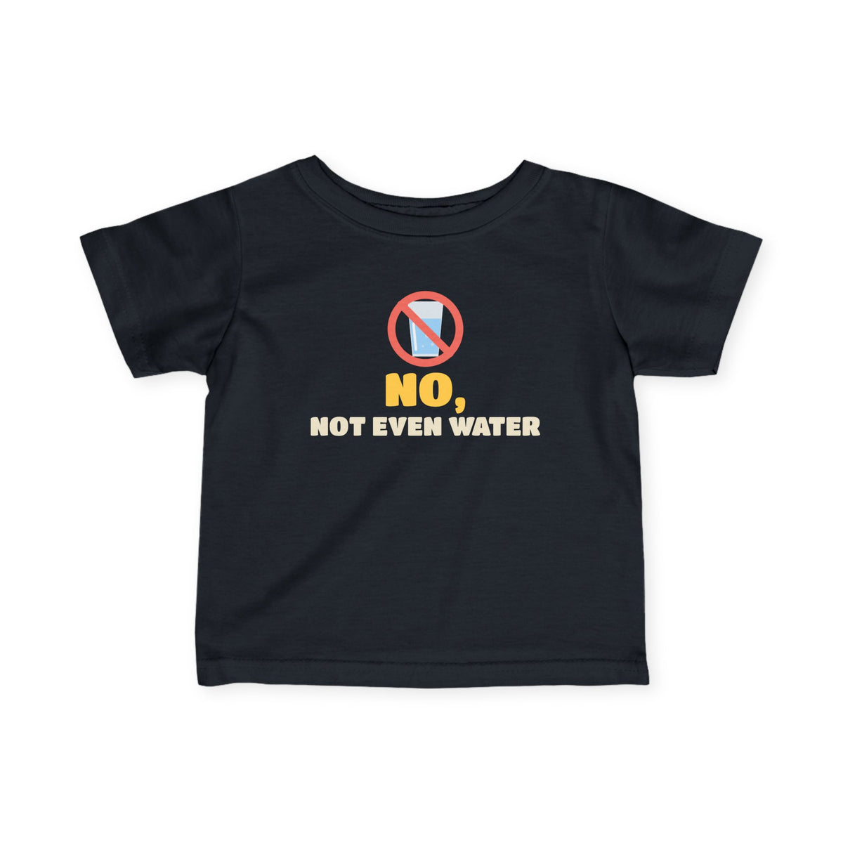 No, Not Even Water Ramadan Baby T-Shirt in Black – AdabStars