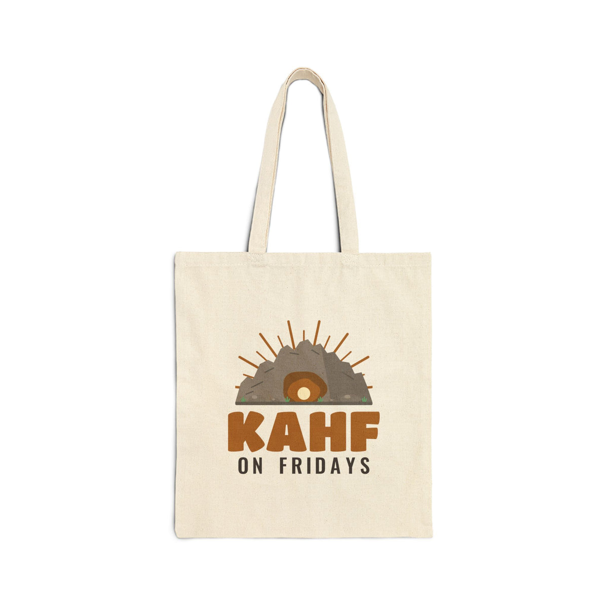 Kahf on Fridays Islamic Canvas Tote Bag in Natural, double-sided print – AdabStars