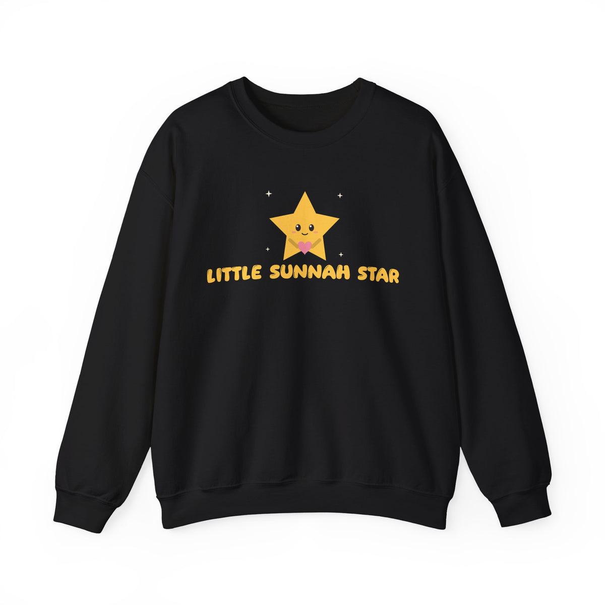 Little Sunnah Star Islamic Crewneck Sweatshirt in Black – AdabStars