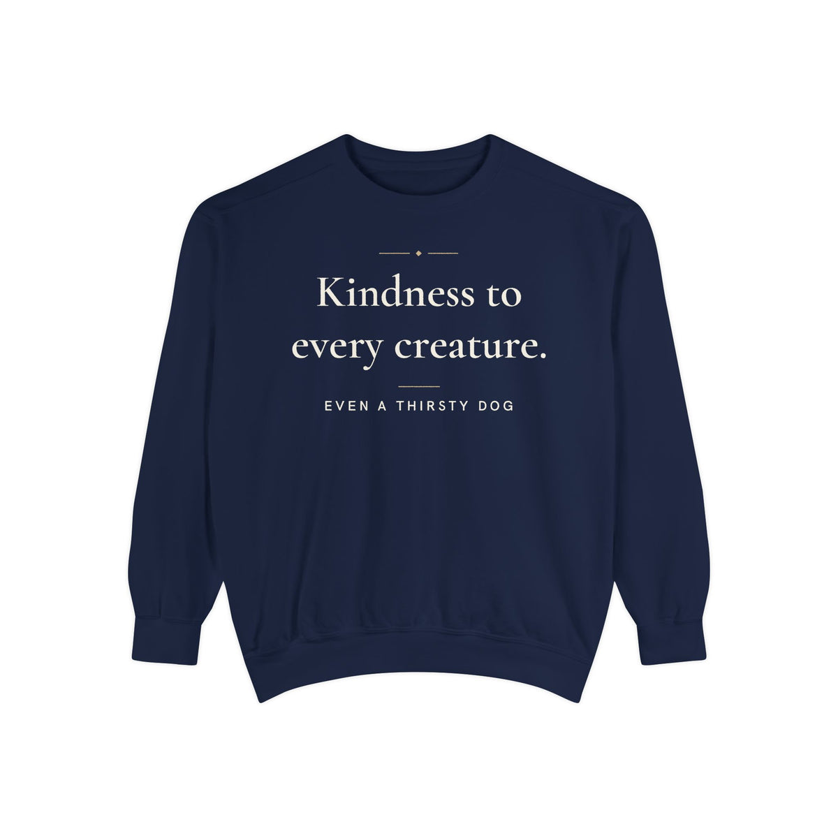 Kindness to every creature Islamic Premium Sweatshirt in True Navy – AdabStars