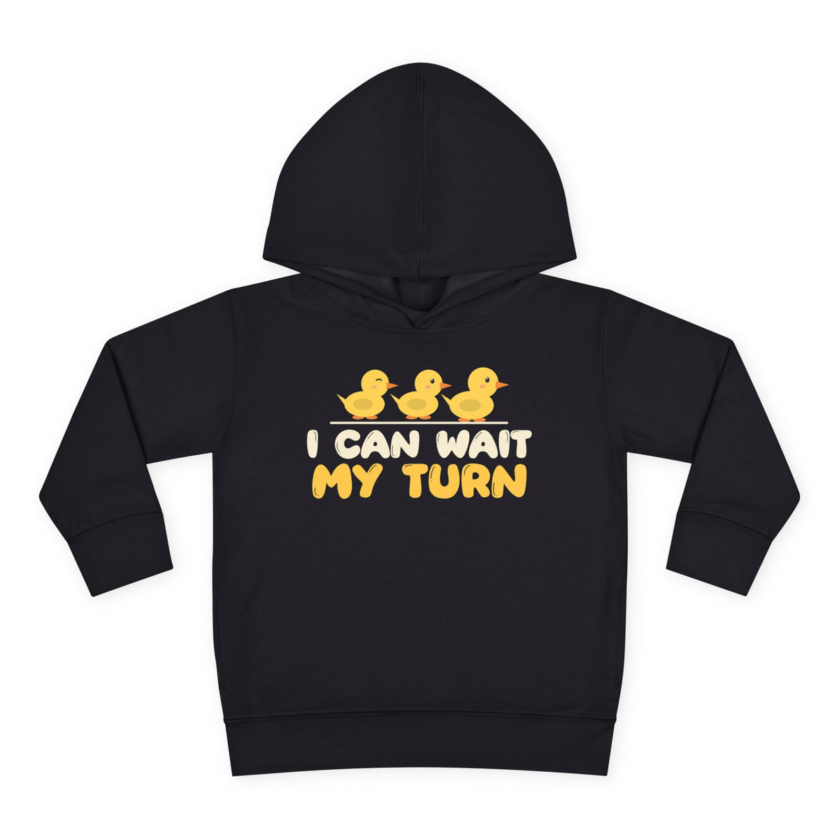 Wait My Turn Islamic Toddler Hoodie in Black – AdabStars