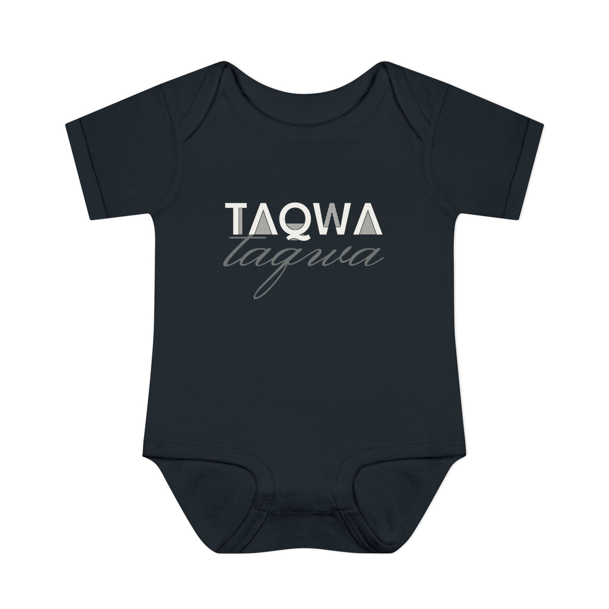 Taqwa Islamic Baby Bodysuit in Black – AdabStars
