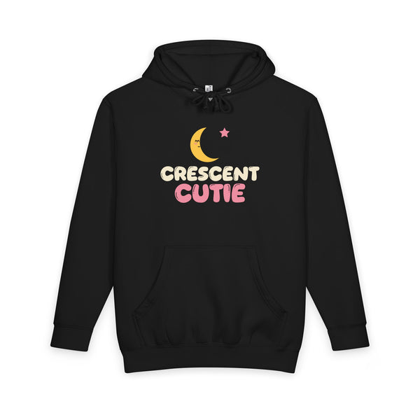 Crescent Cutie Ramadan Heavyweight Premium Heavyweight Hoodie in Black – AdabStars
