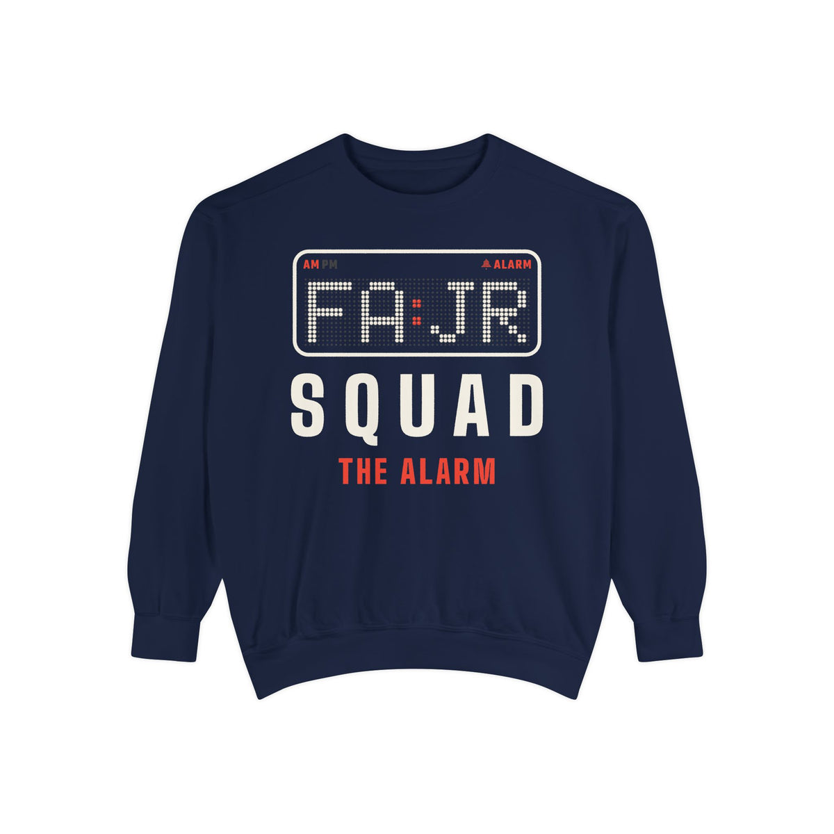 Fajr Squad: The Alarm Islamic Premium Sweatshirt in True Navy – AdabStars