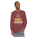 Fast Learner Ramadan Long Sleeve Shirt | Ramadan Kids First Fasting Pun Stopwatch | AdabStars Islamic Kids Apparel