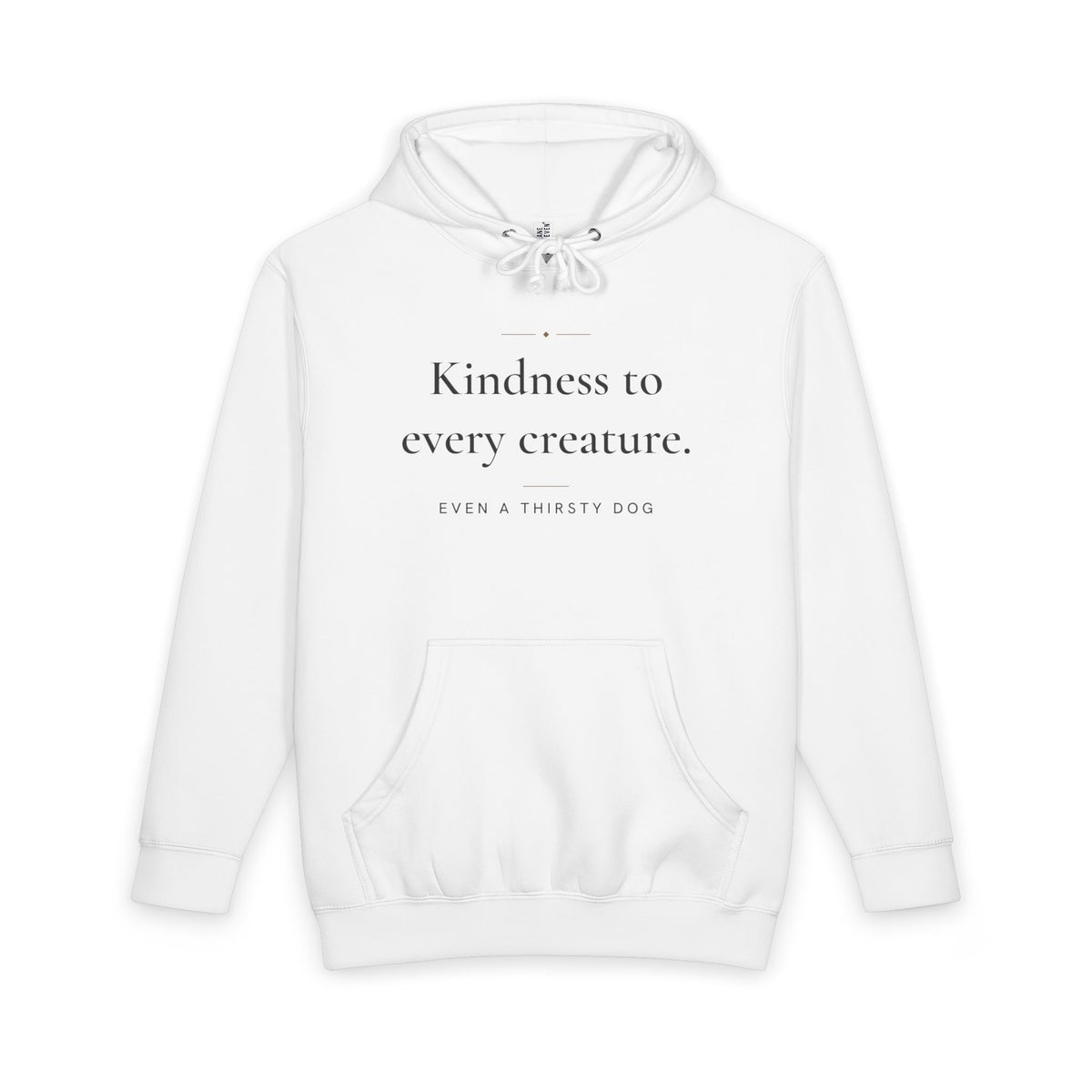 Kindness to every creature Islamic Heavyweight Premium Heavyweight Hoodie in White – AdabStars