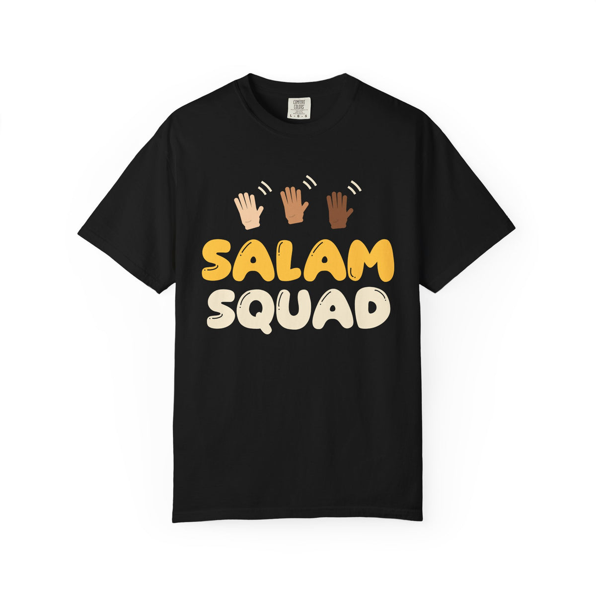 Salam Squad Islamic Heavyweight T-Shirt in Black – AdabStars