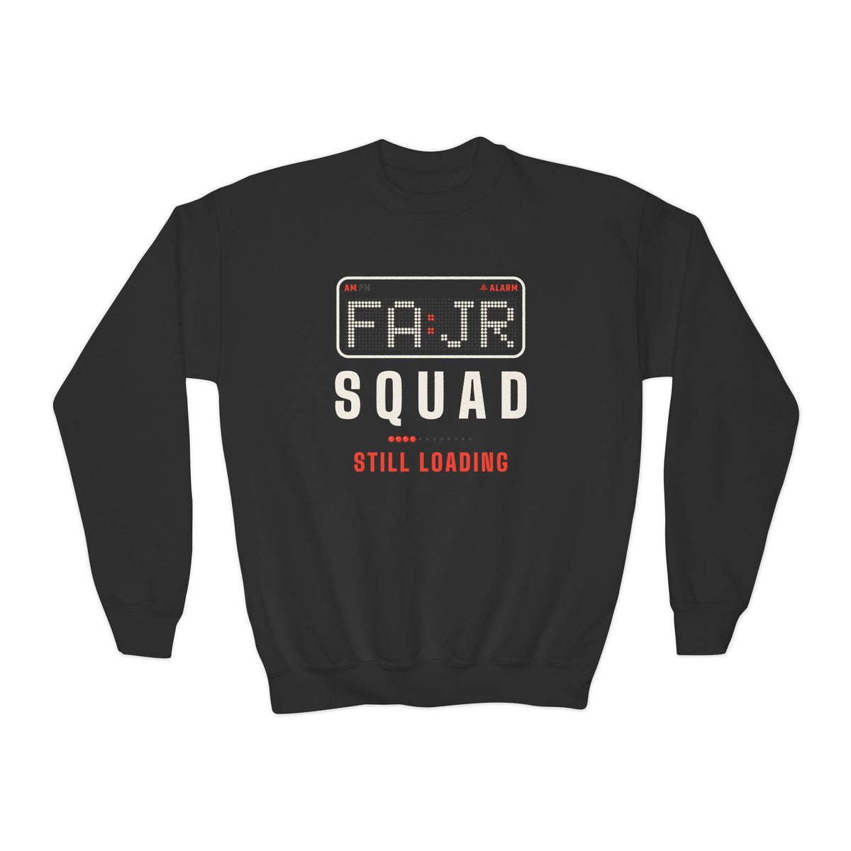 Fajr Squad: Still Loading Islamic Kids Sweatshirt in Black – AdabStars