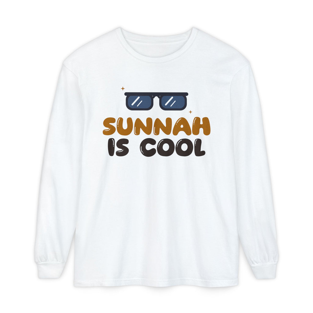 Sunnah Is Cool Islamic Heavyweight Long Sleeve Shirt in White – AdabStars
