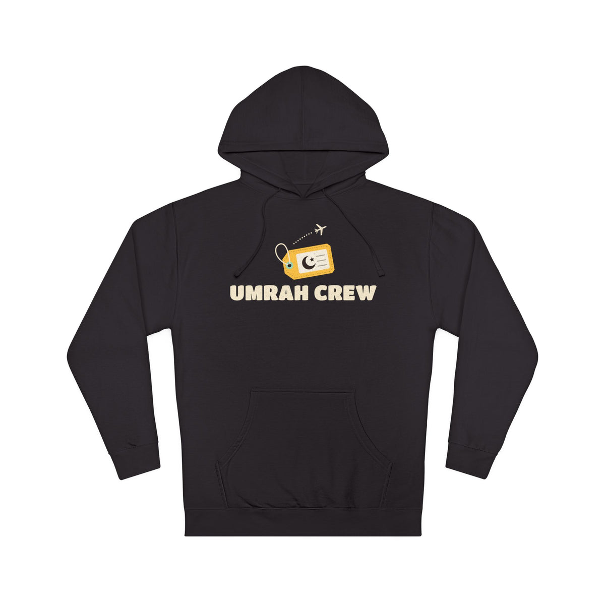 Umrah Crew Islamic Hoodie | Matching Group Travel Luggage Tag Muslim Family | AdabStars Islamic Apparel