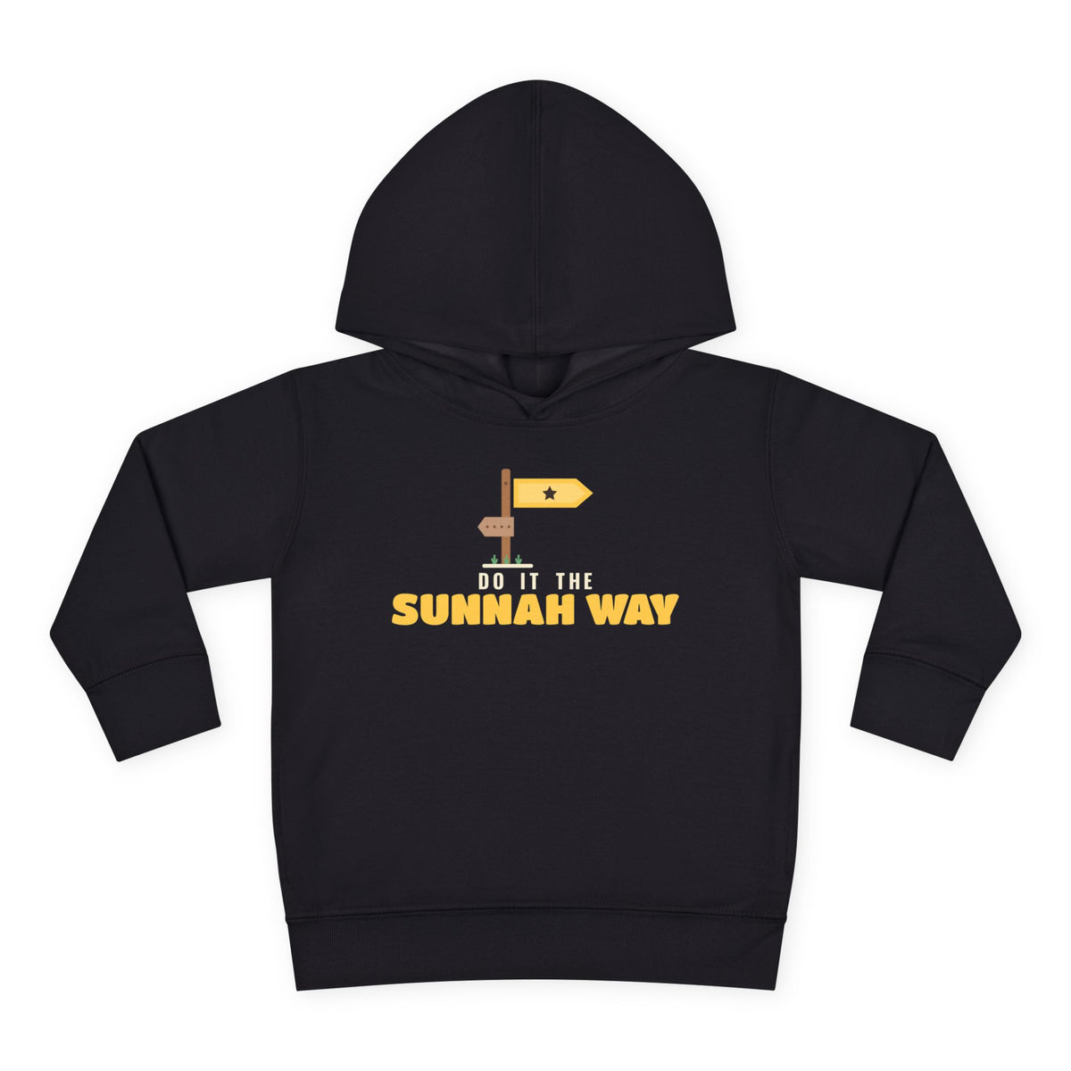 Do It the Sunnah Way Islamic Toddler Hoodie in Black – AdabStars