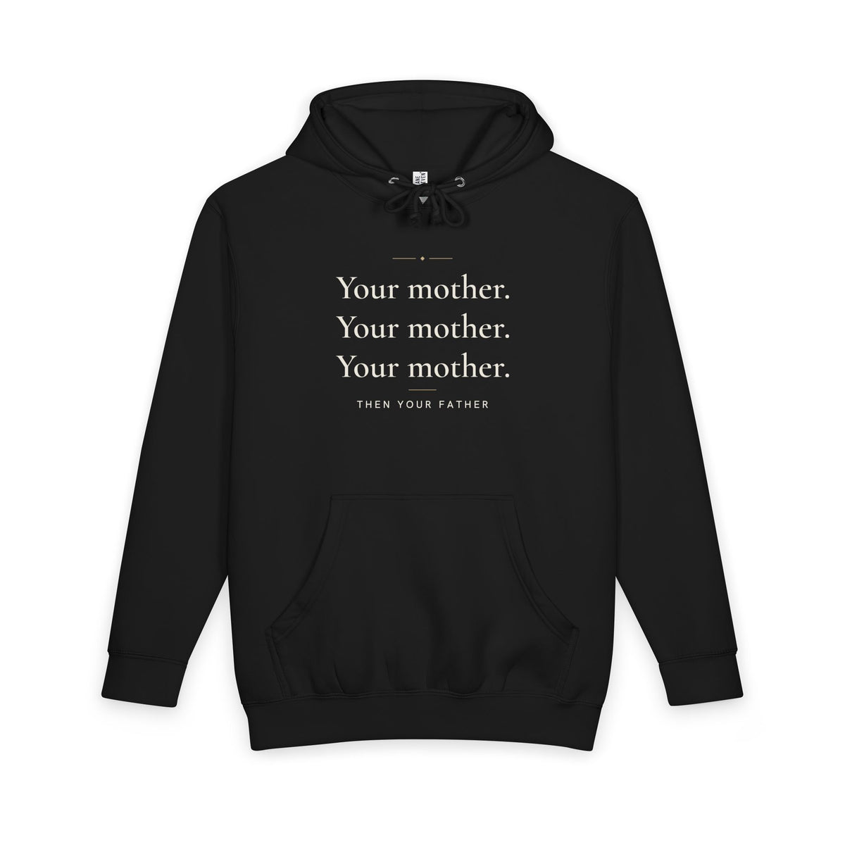 Your mother. Your mother. Your mother Islamic Heavyweight Premium Heavyweight Hoodie in Black – AdabStars