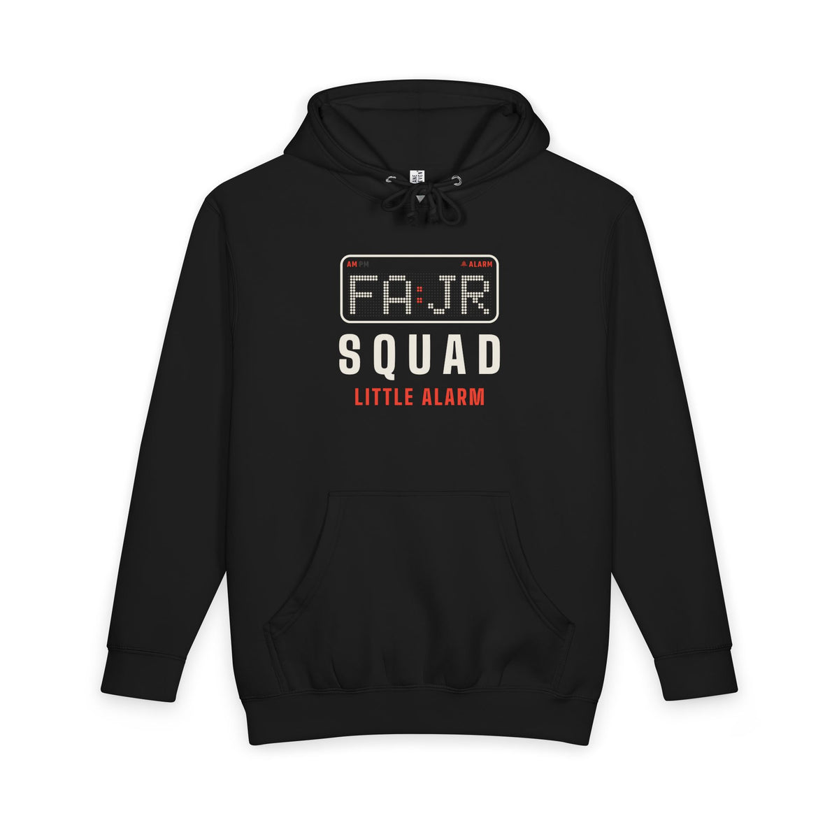 Fajr Squad: Little Alarm Islamic Heavyweight Premium Heavyweight Hoodie in Black – AdabStars