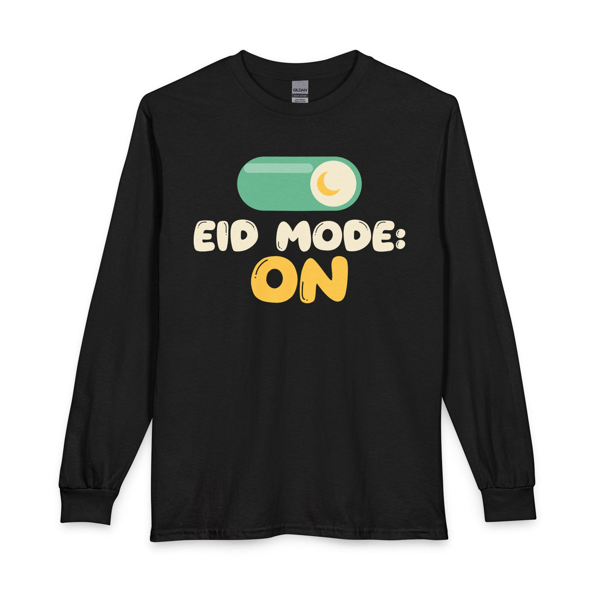 Eid Mode: On Long Sleeve Shirt in Black – AdabStars